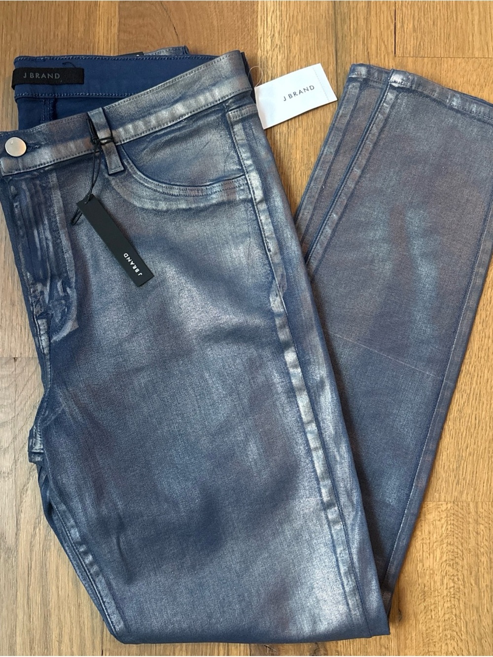 J Brand MARIA Sz 32 Indigo Shimmer High Rise Skinny Jeans ultra slimming NWT